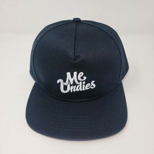 MeUndies Black Snapback  Baseball Cap Hat